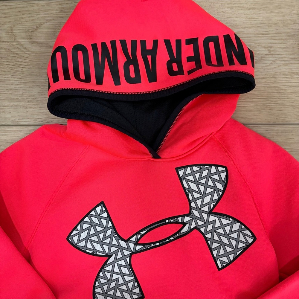 Under Armour Comfort Oversized Athletic Kids' Neon Pink Hoodie. Size YSM